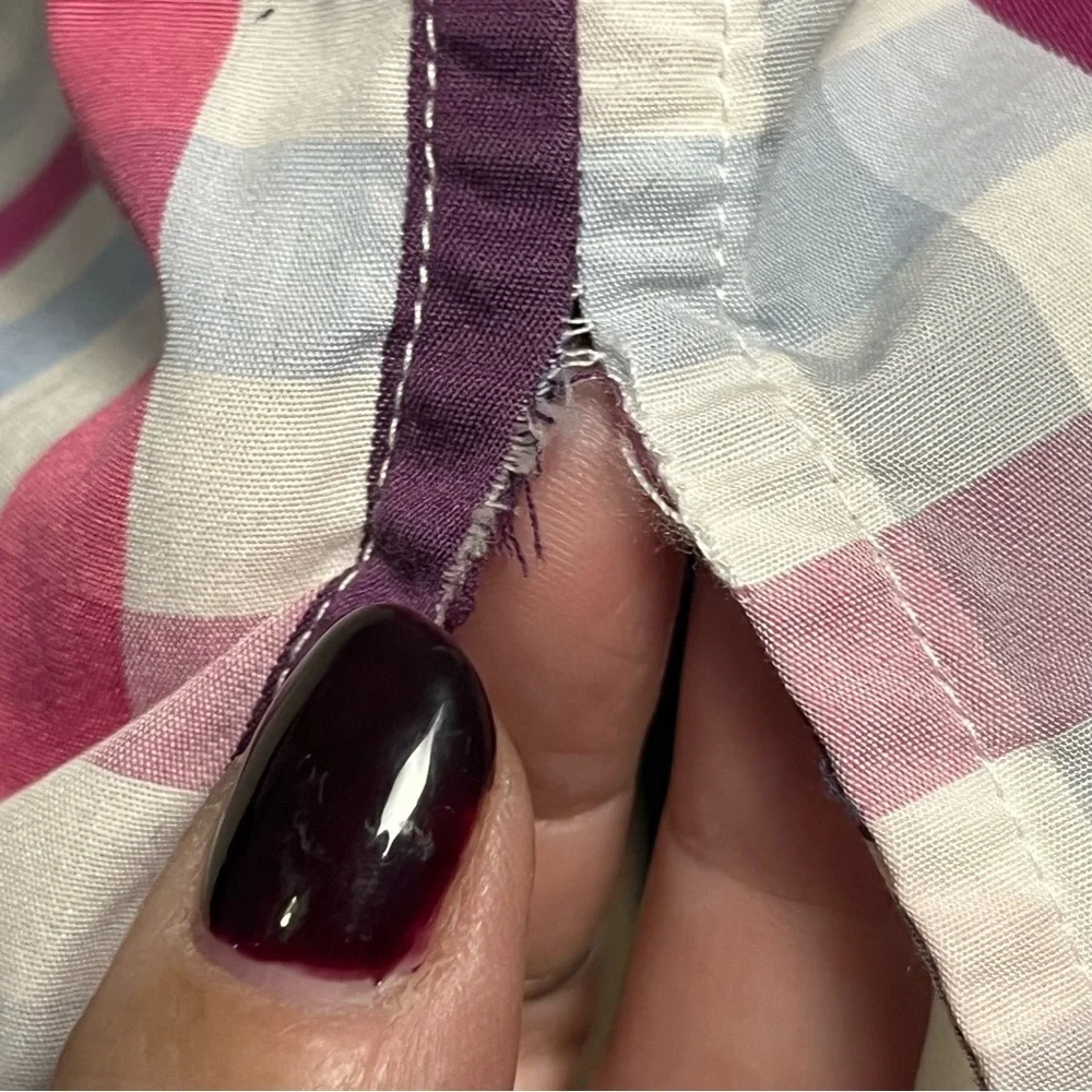 Anne Fontaine “Arielle” Plaid Cotton Shirt Dress Multicolor Button Front. Size 6 - Picture 12 of 12